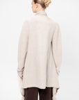 Knitweave Coat, Raw White
