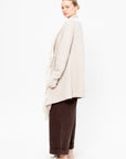 Knitweave Coat, Raw White