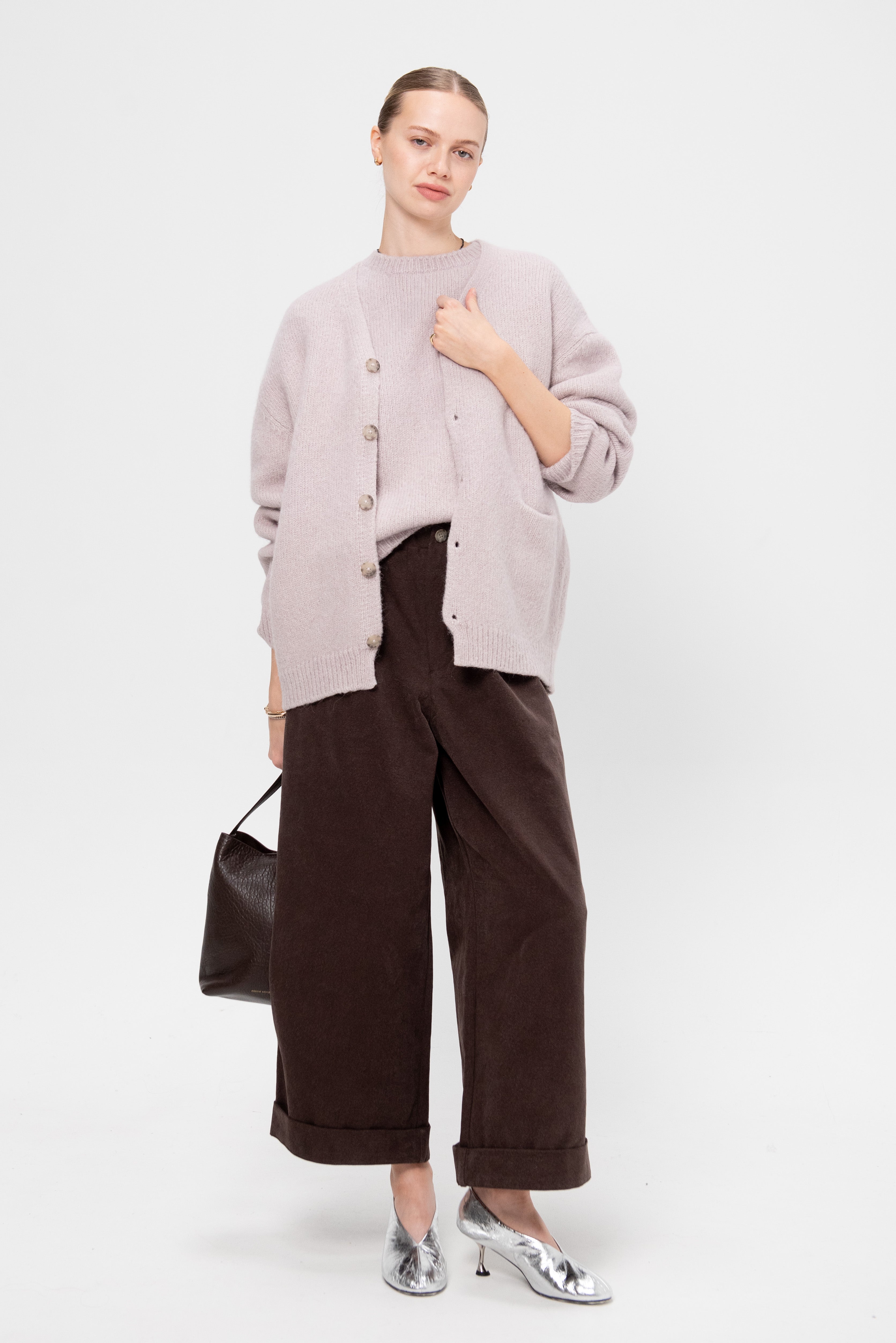 Lauren Manoogian Loft Cardigan, Lavender – Kick Pleat