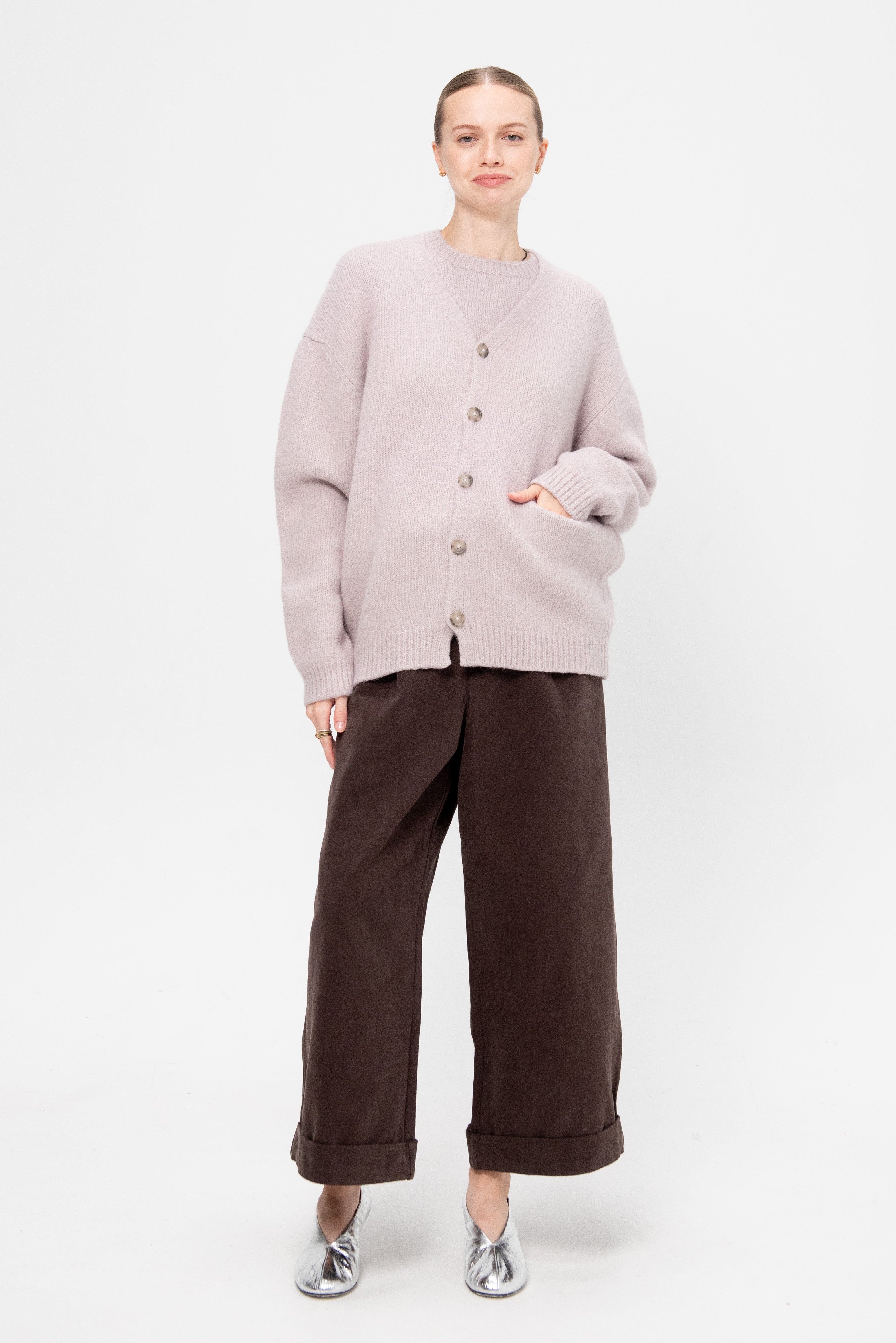 Lauren Manoogian Loft Cardigan, Lavender – Kick Pleat