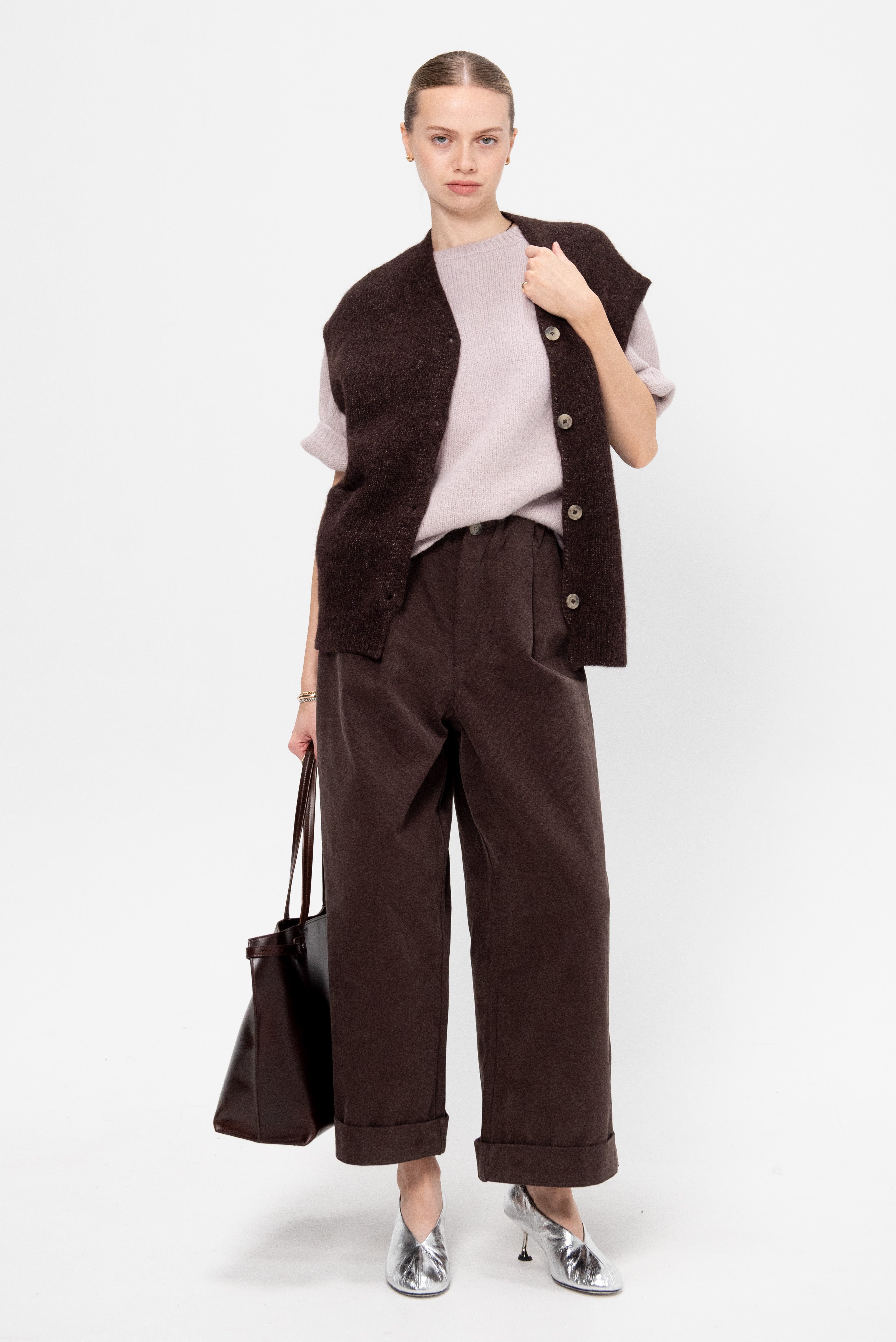 Lauren Manoogian Loft Short Sleeve Crewneck, Lavender – Kick Pleat