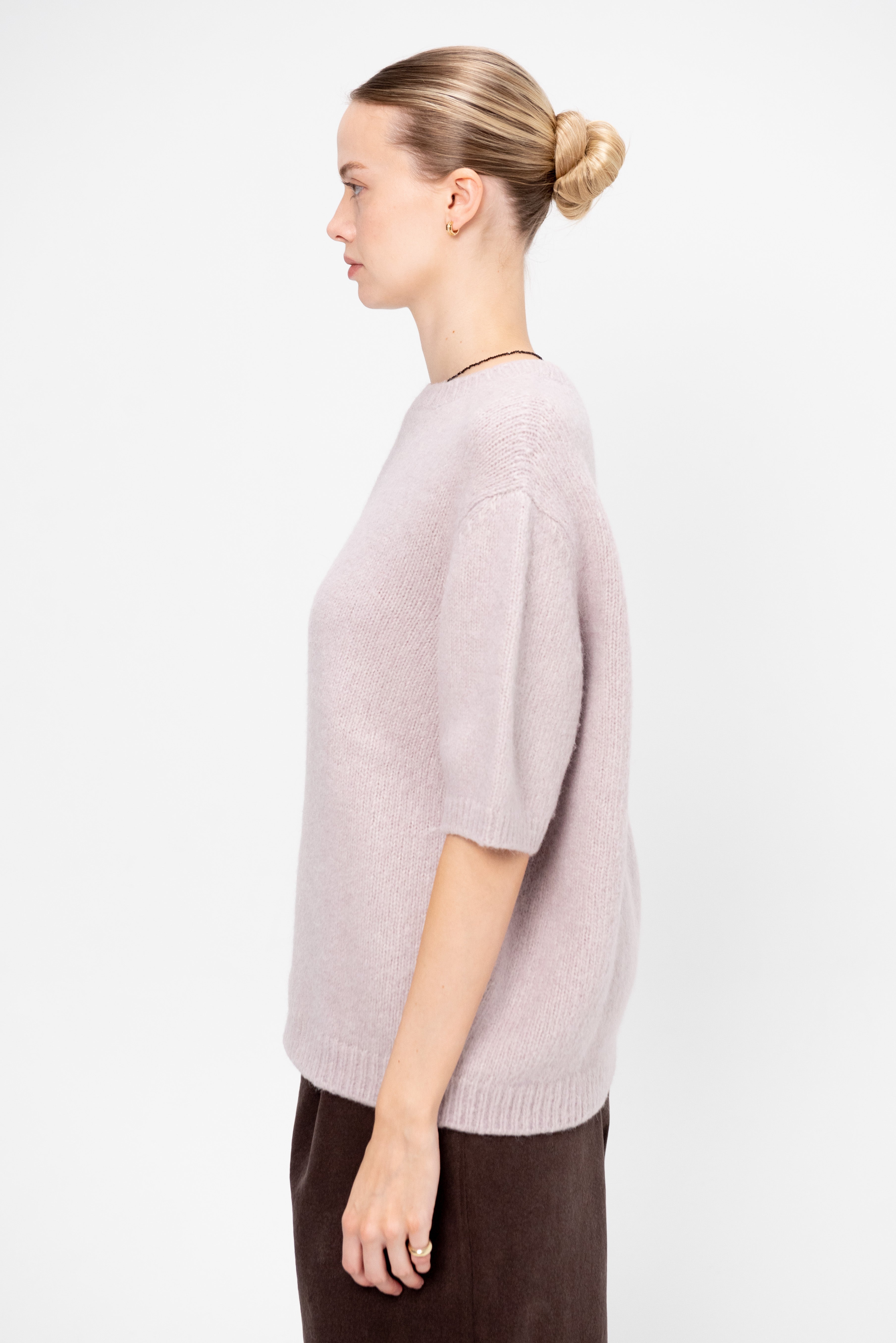 Lauren Manoogian Loft Short Sleeve Crewneck, Lavender – Kick Pleat Lauren Manoogian Loft Short Sleeve Crewneck, Lavender – Kick Pleat