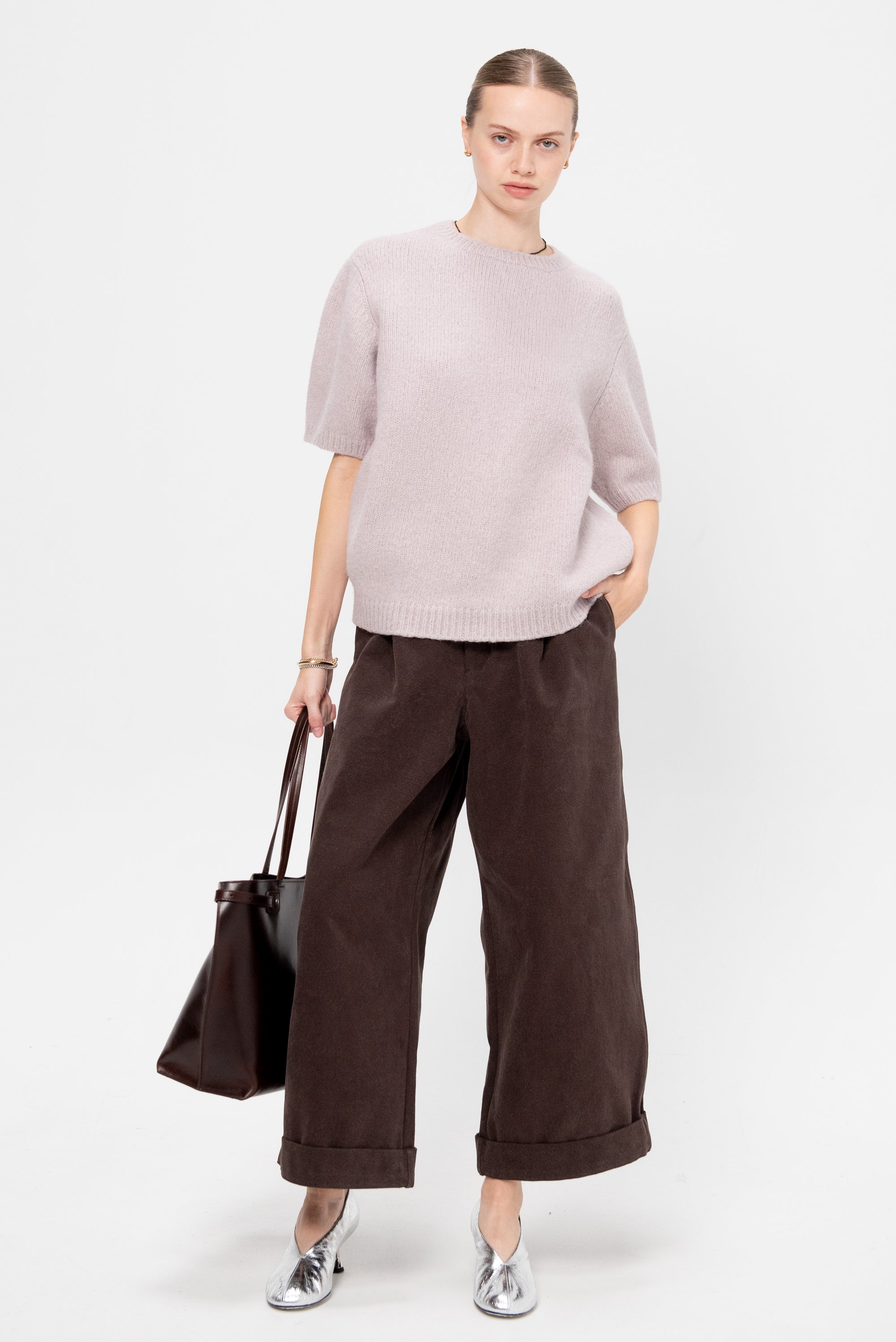 Loft Short Sleeve Crewneck, Lavender