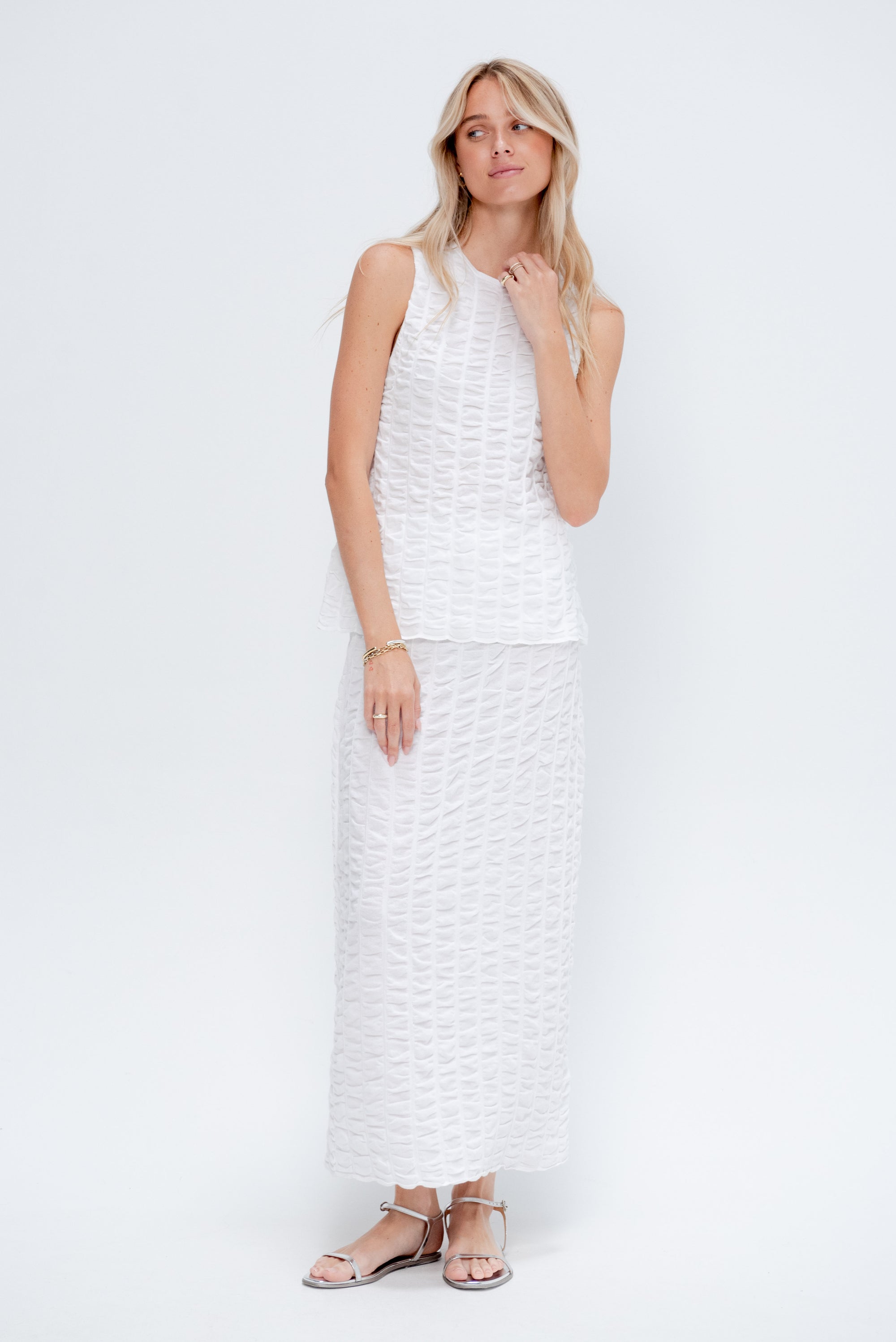 Ruche Shell, White