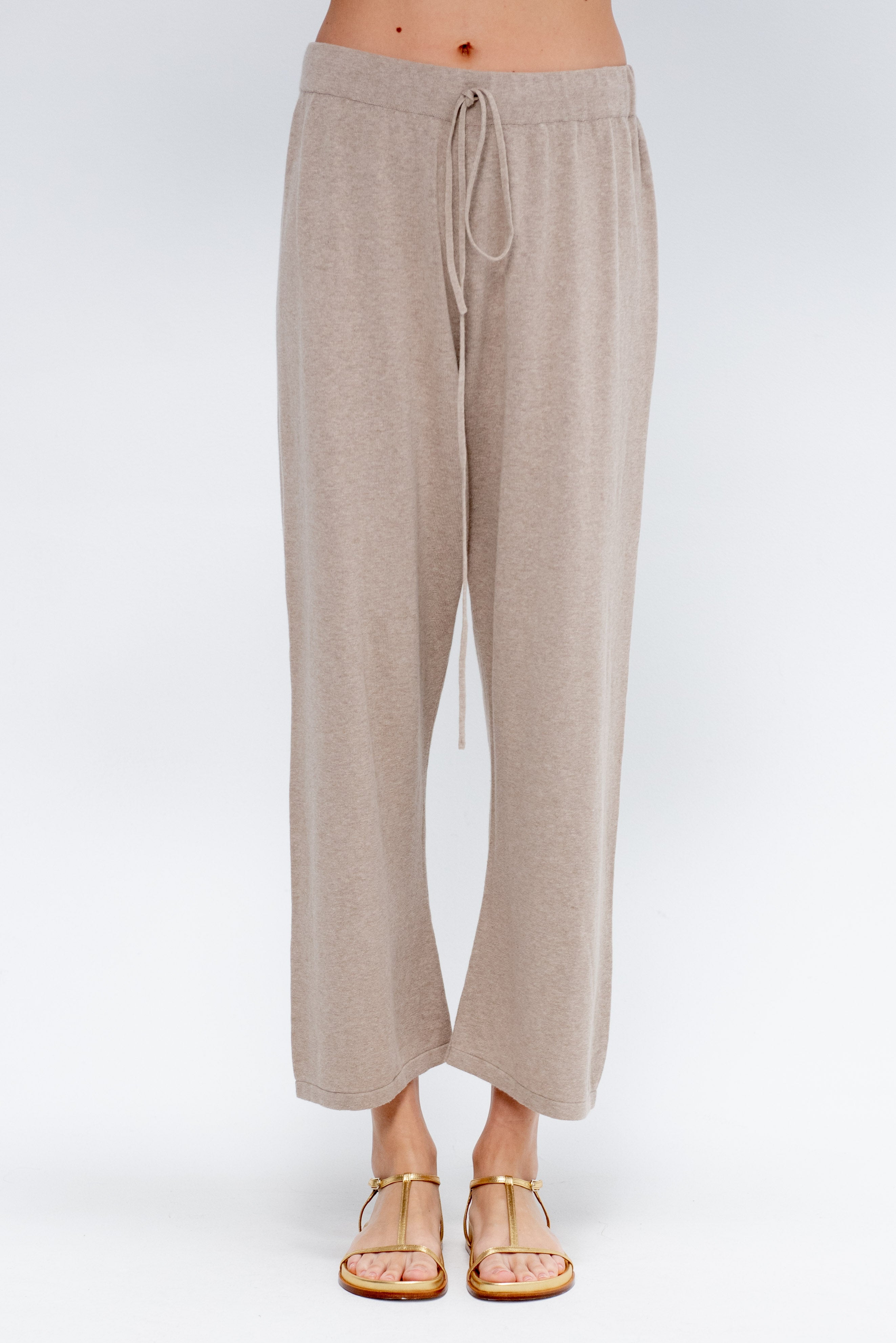 Lauren Manoogian Capri Pants, Sisal – Kick Pleat Lauren Manoogian Capri Pants, Sisal – Kick Pleat