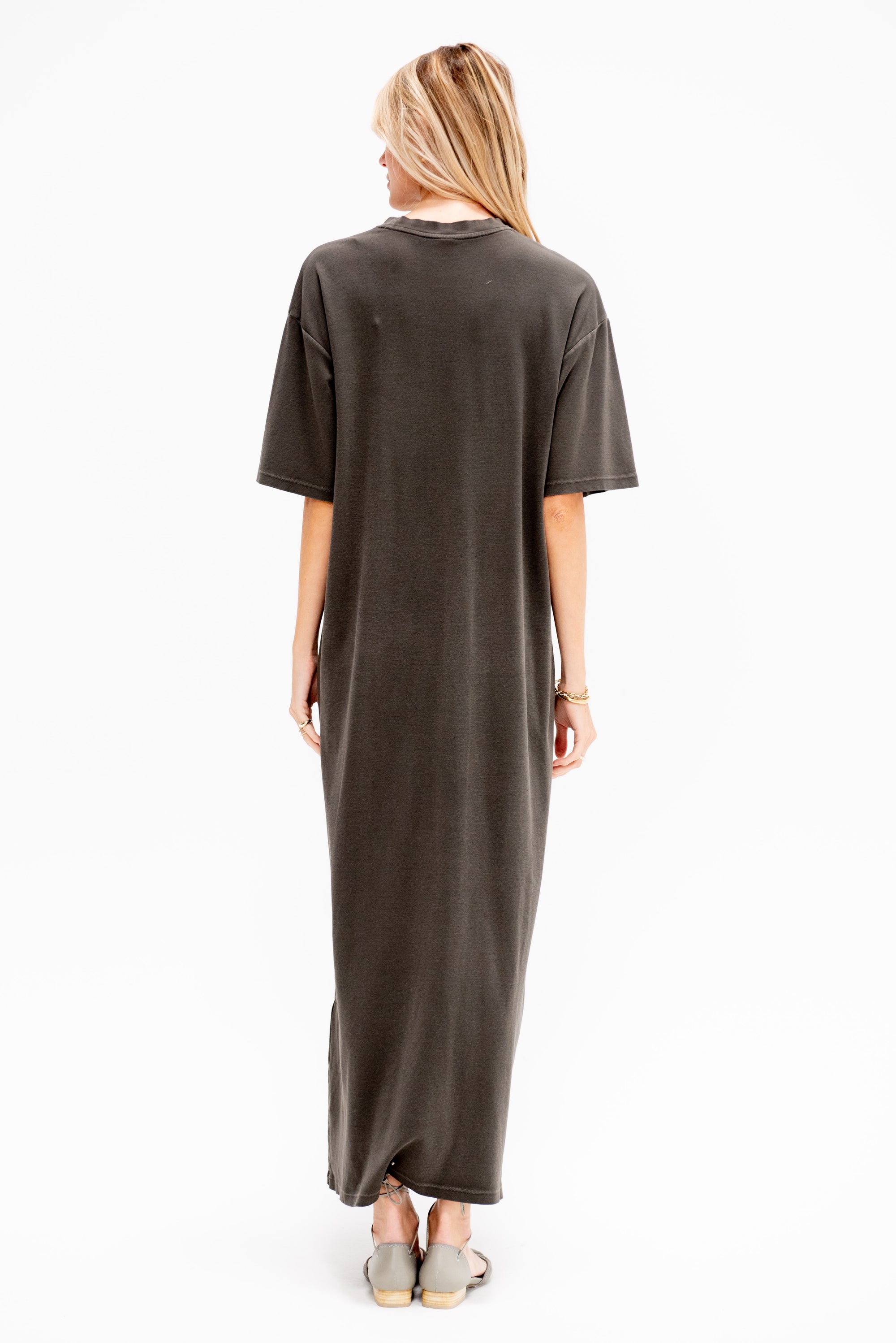 Tee Dress, Washed Black