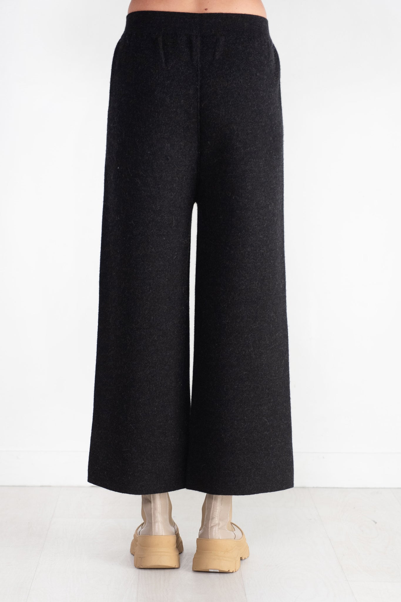 Lauren Manoogian - Double Knit Pants, Black Melange