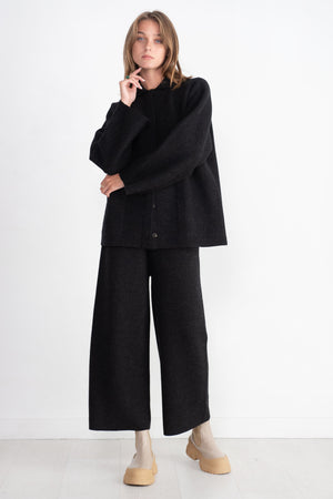 Lauren Manoogian - Double Knit Pants, Black Melange