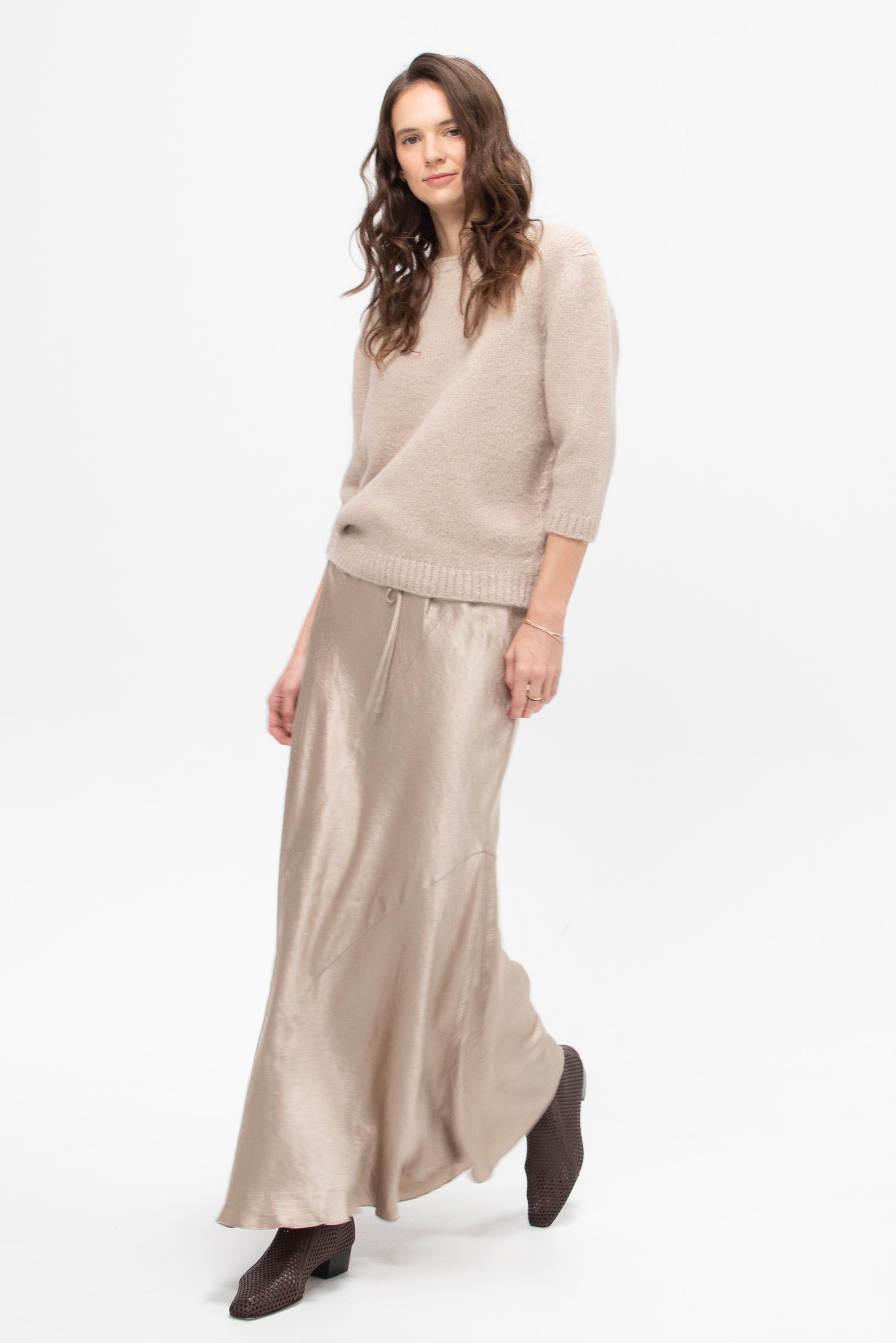 New Luster Skirt, Champagne