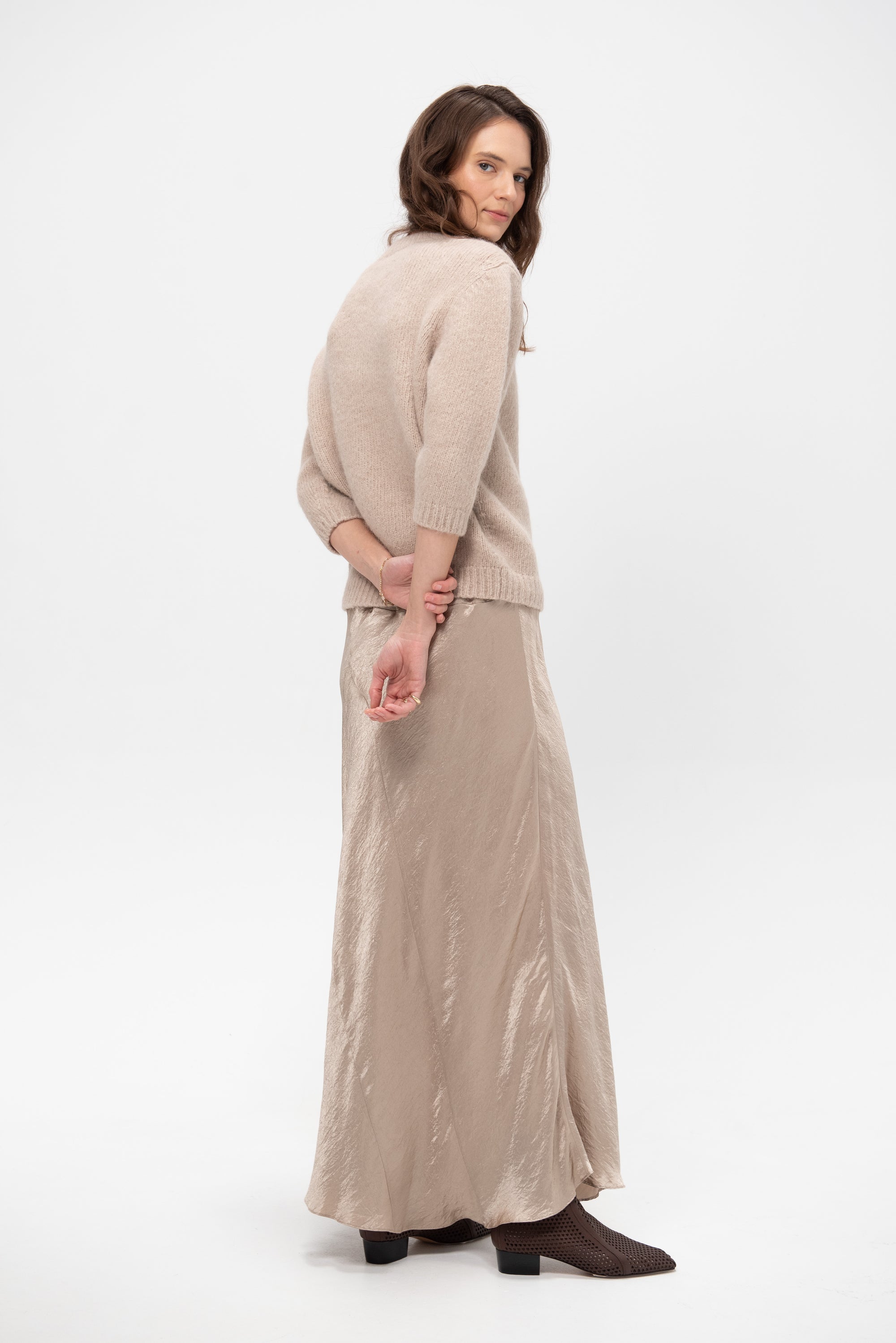 New Luster Skirt, Champagne