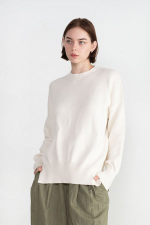 Lauren Manoogian - Simple Crewneck, White