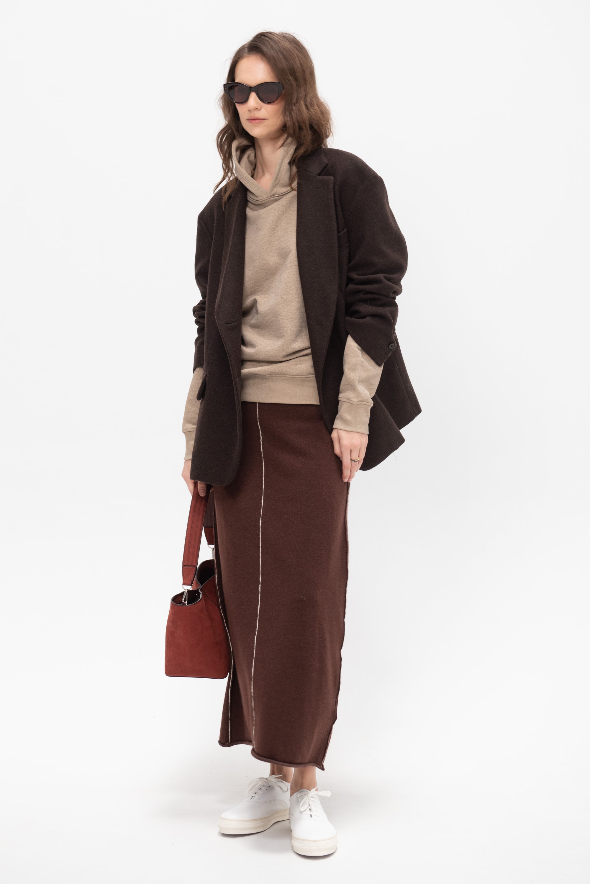 Stitch Skirt, Merlot