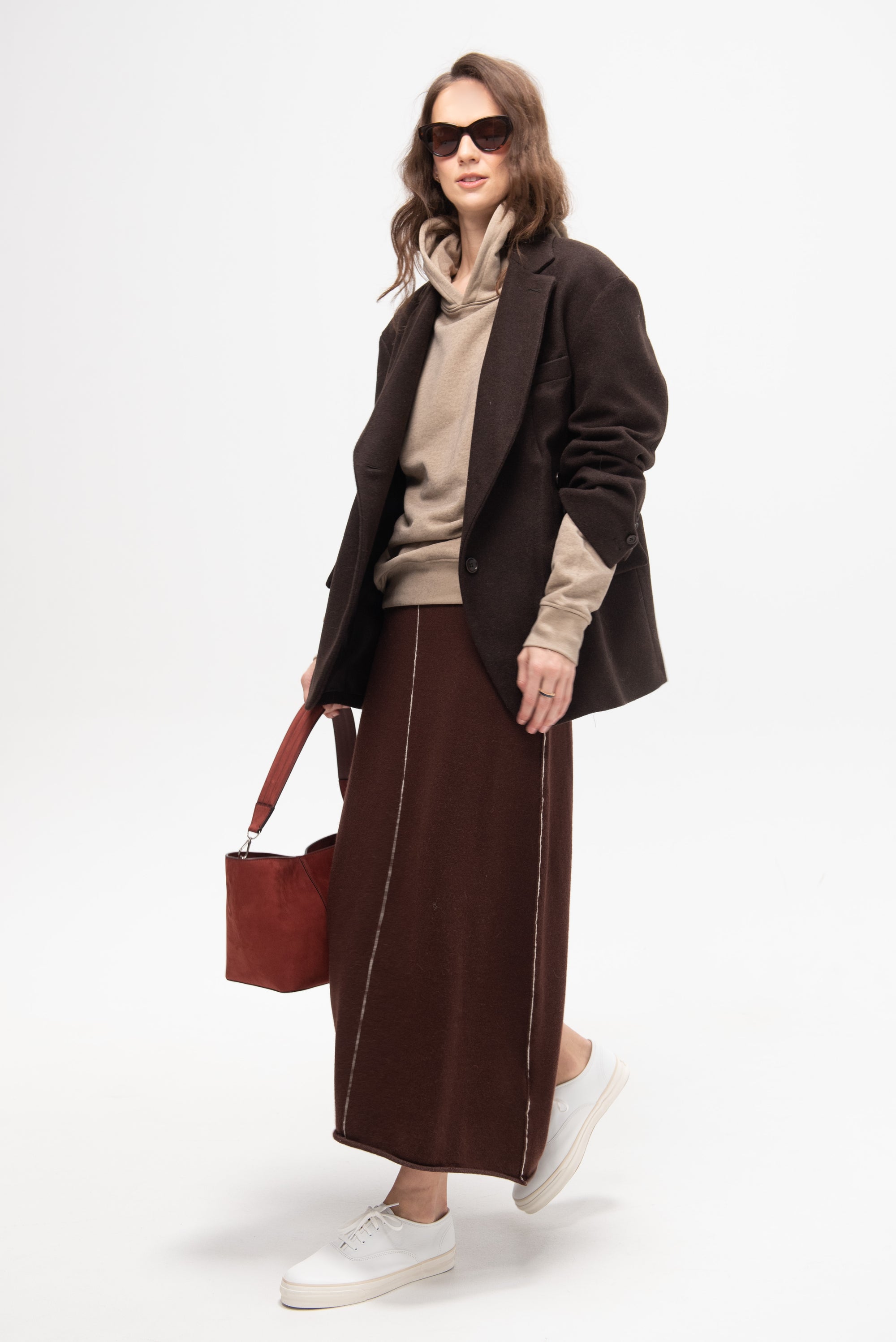 Stitch Skirt, Merlot