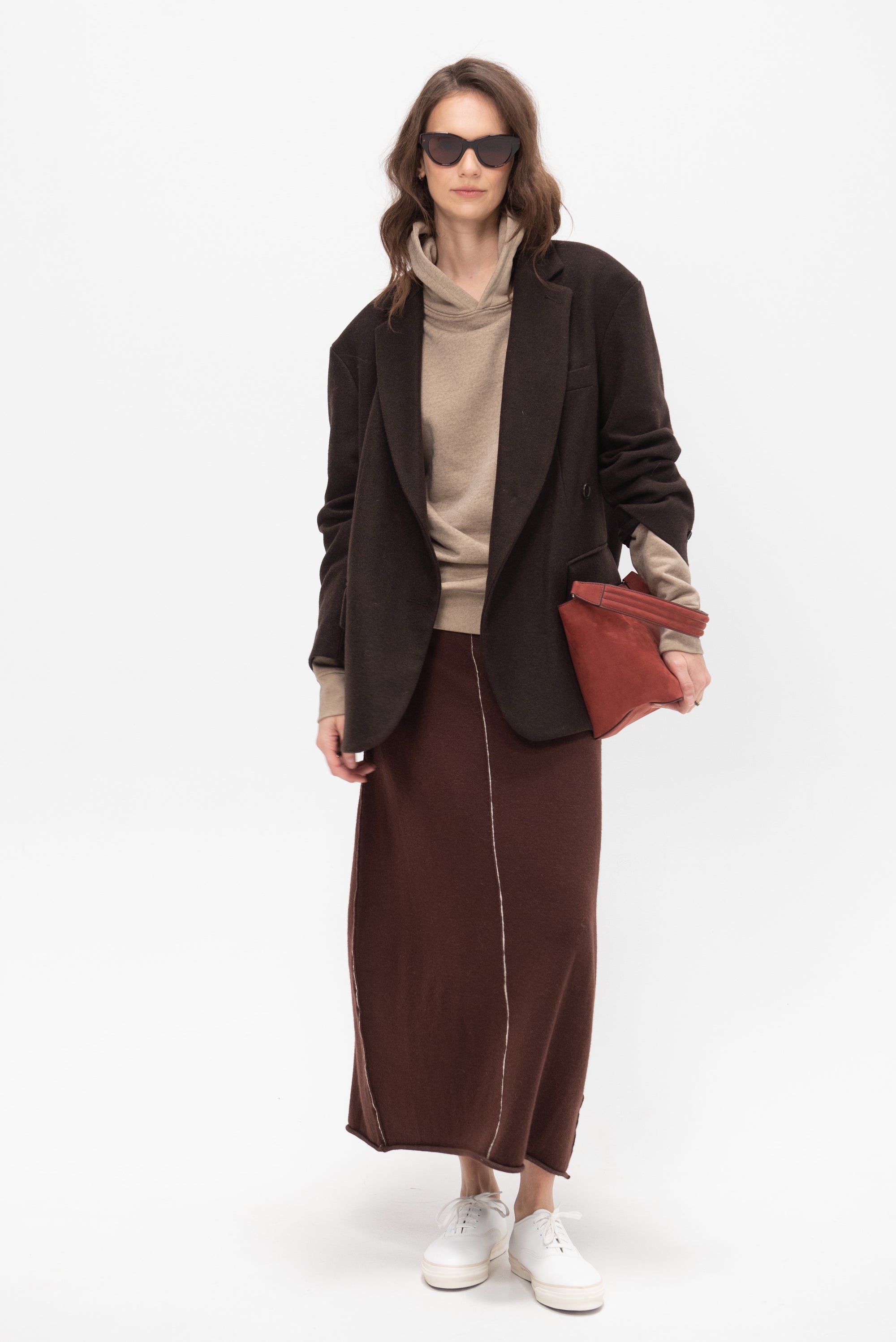 Stitch Skirt, Merlot