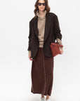 Stitch Skirt, Merlot
