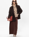 Stitch Skirt, Merlot