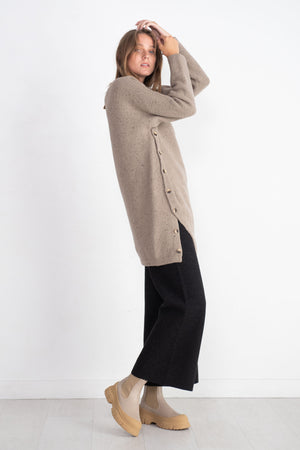 Lauren Manoogian - Button Tunic, Stoneware Tweed