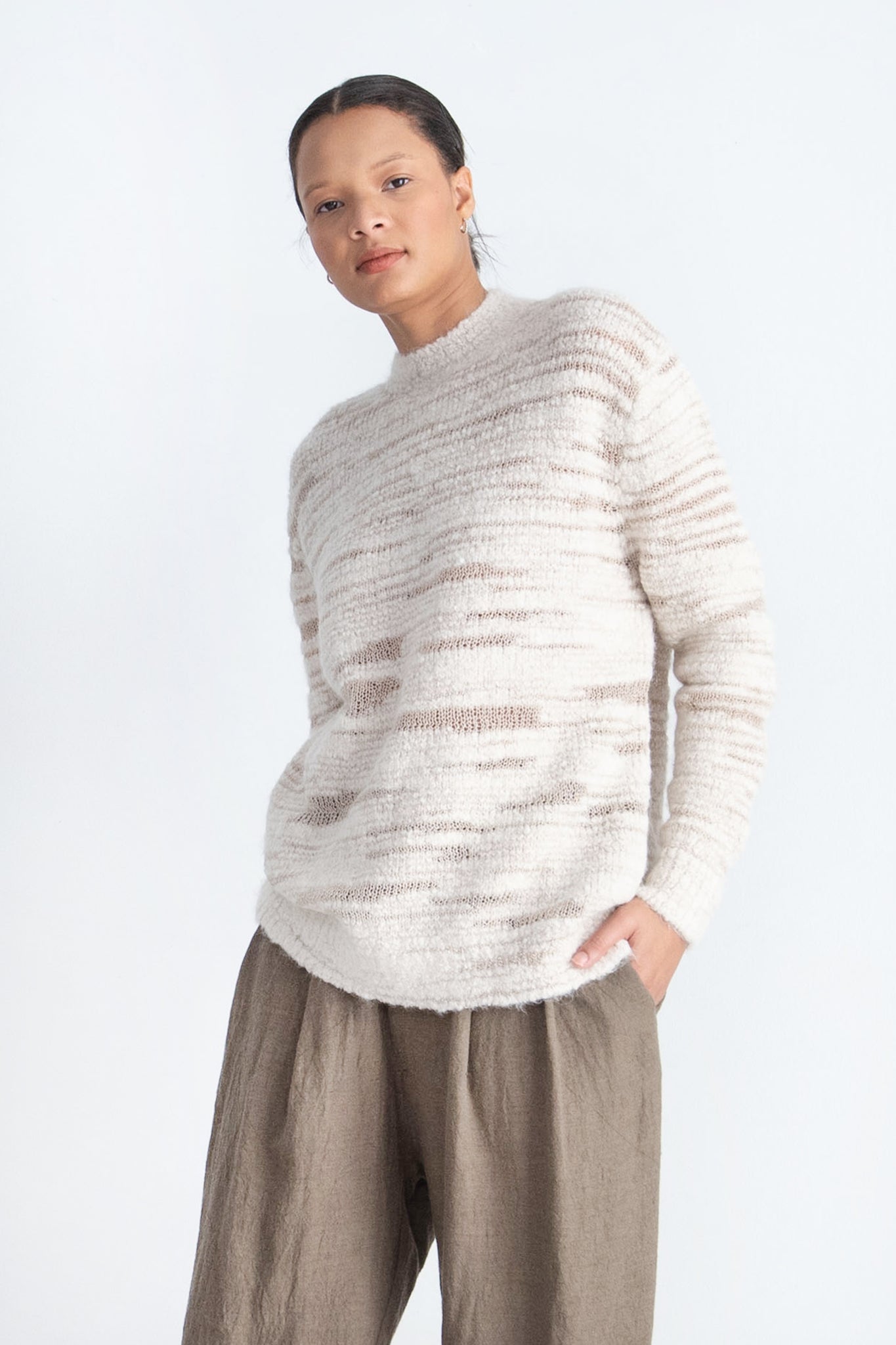 Lauren Manoogian - Threadbare Crewneck, Raw White