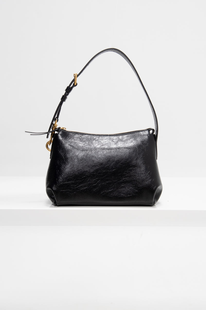 バッグ DRIES VAN NOTEN VINTAGE LEATHER SHOULDER DRIES VAN NOTEN Small glossed-leather shoulder bag | NET-A
