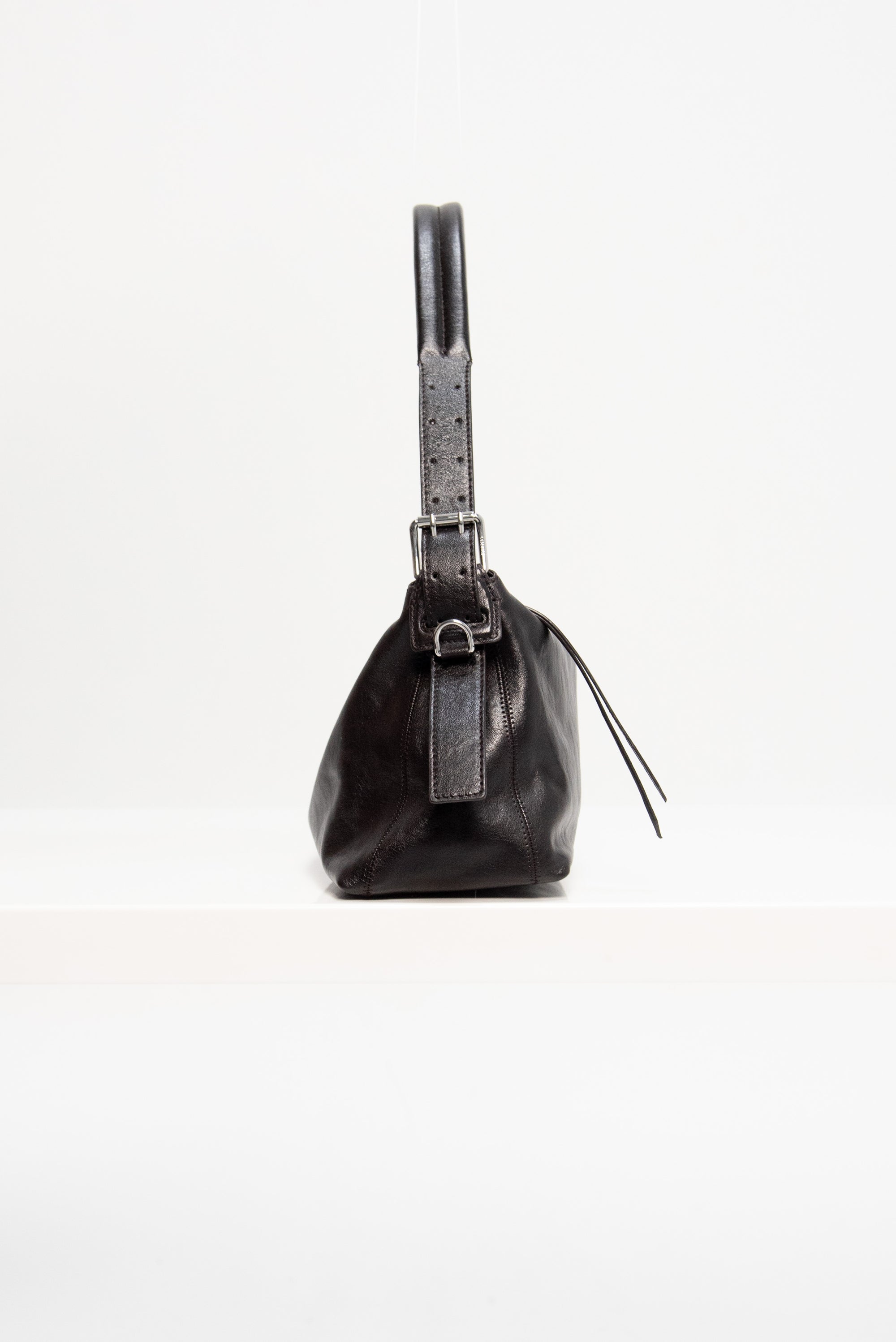 Belted Baguette Bag