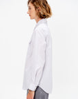 Chest-Pocket Fitted Shirt, Purple