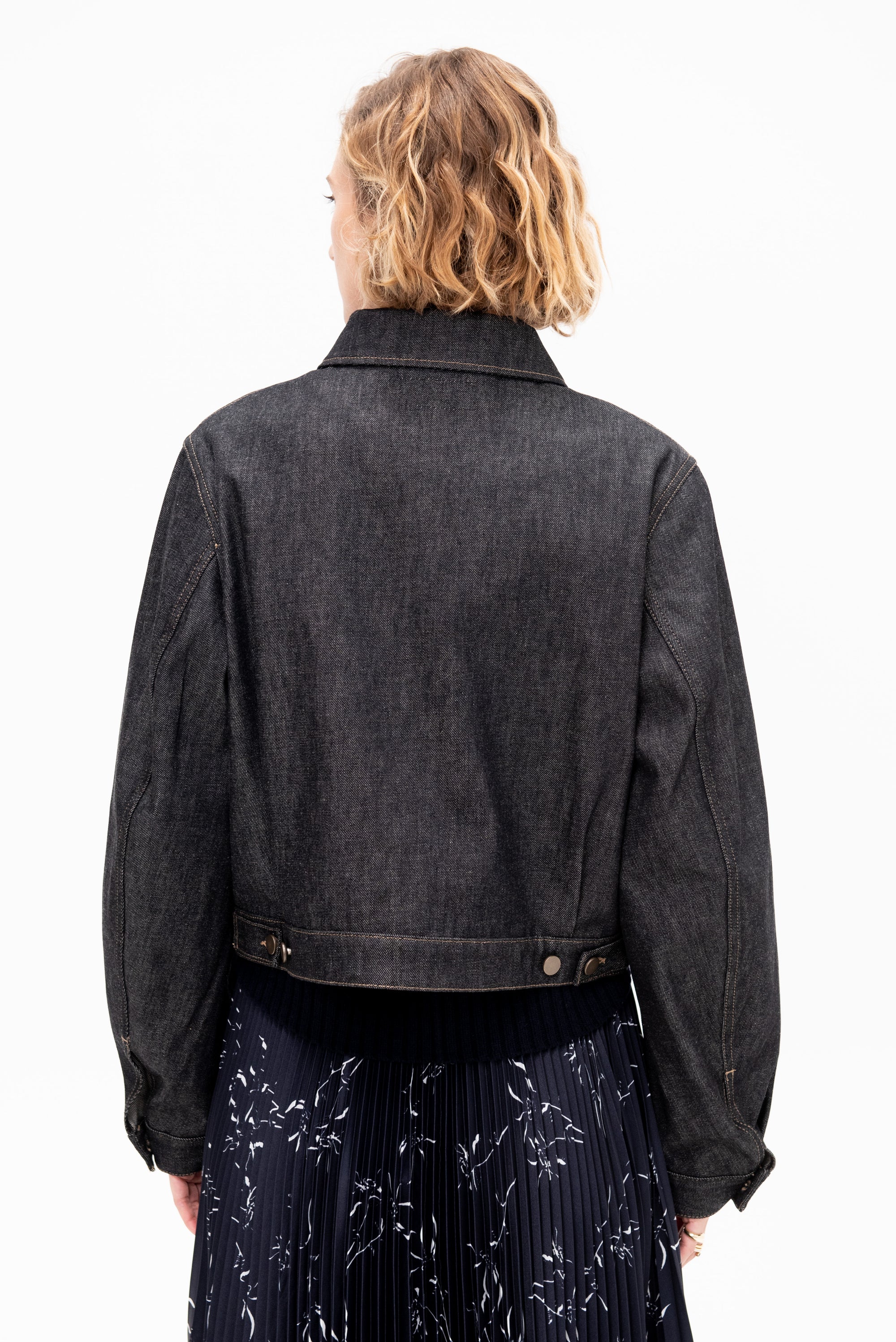 Cropped Blouson, Slate