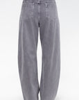 High Waisted Curved Pants, Heather