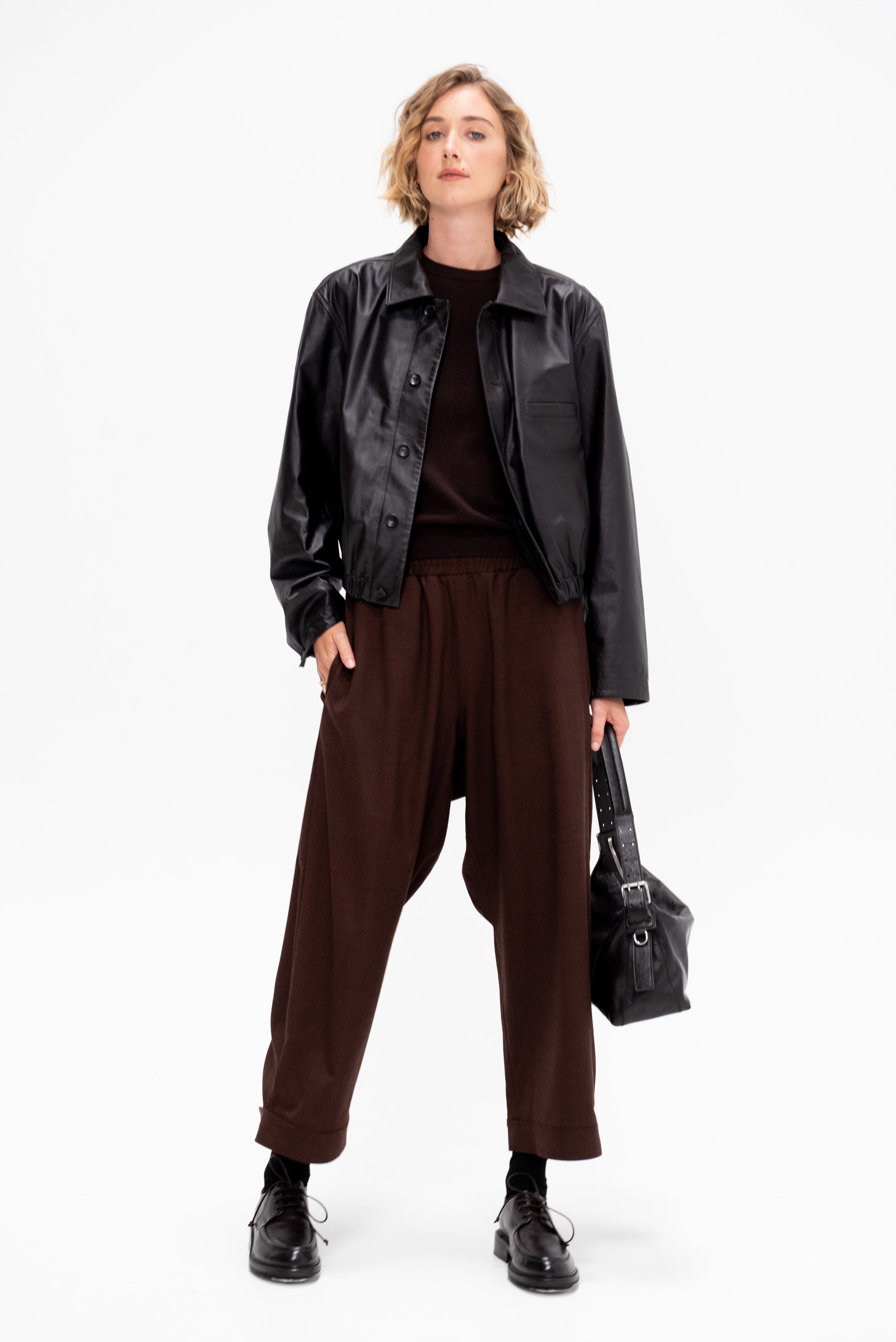 Lemaire Soft Leather Blouson, Black Cherry – Kick Pleat