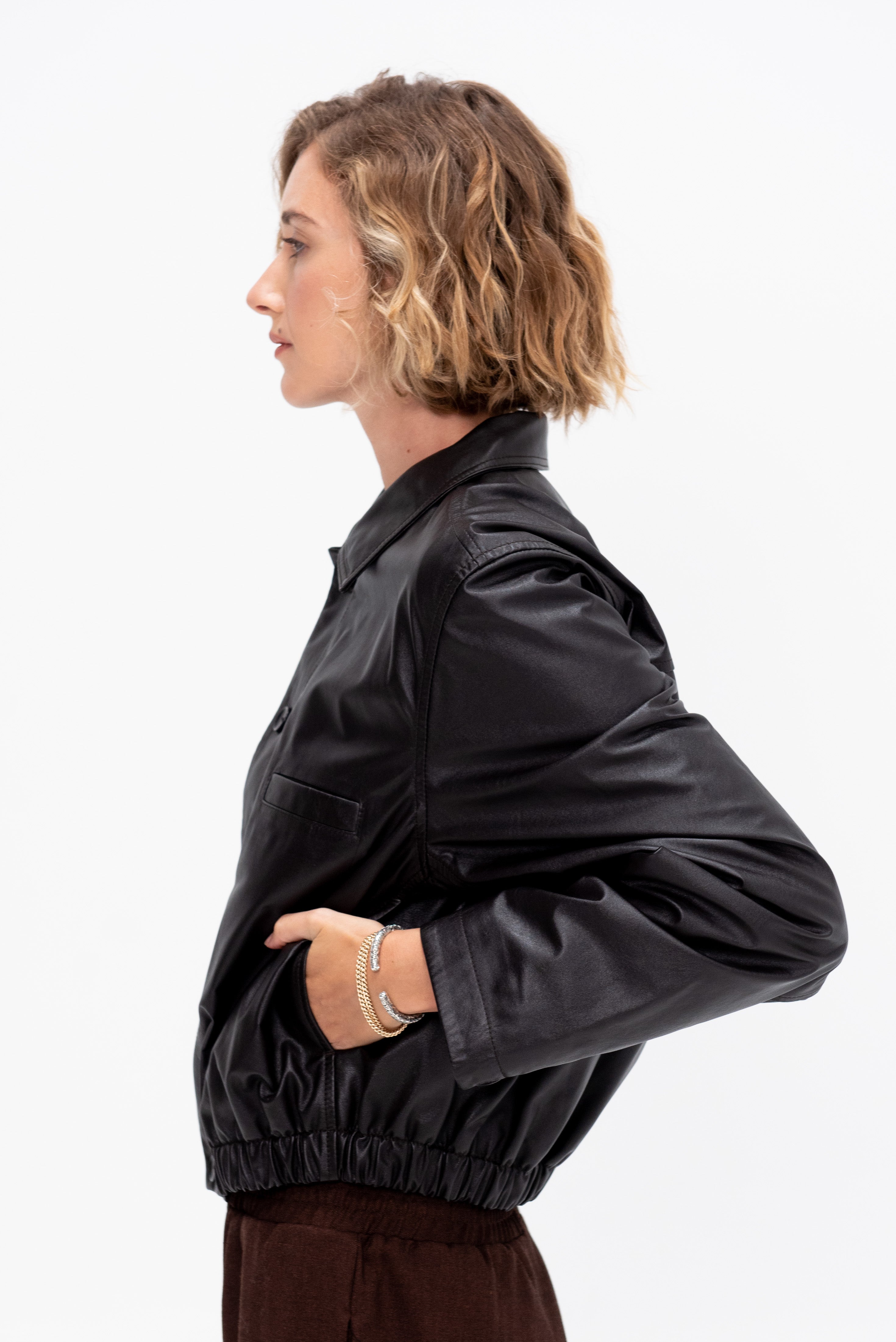Lemaire Soft Leather Blouson, Black Cherry – Kick Pleat