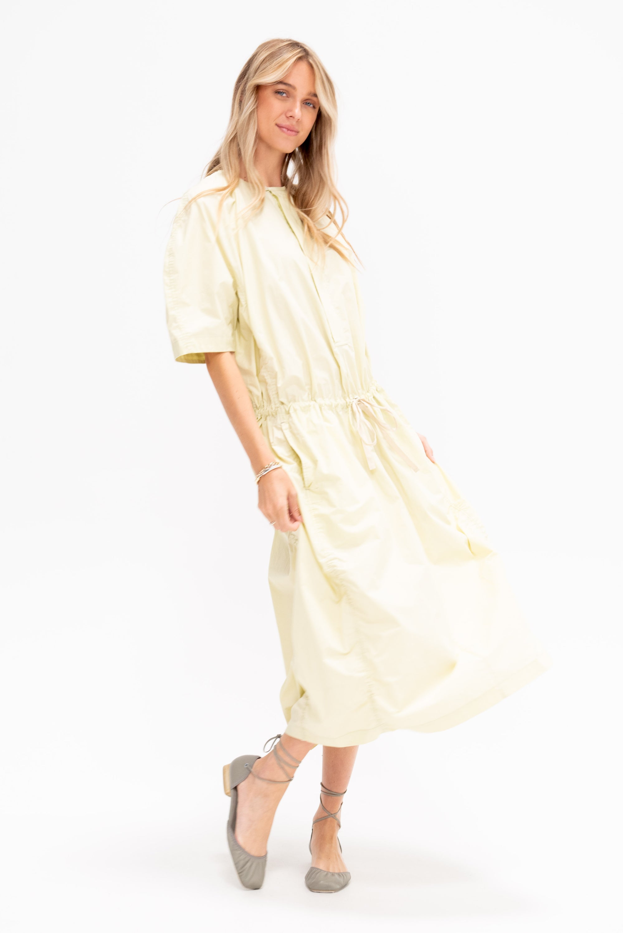 Parachute Dress, Dusty Yellow