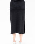 Trompe L'oeil Skirt, Anthracite