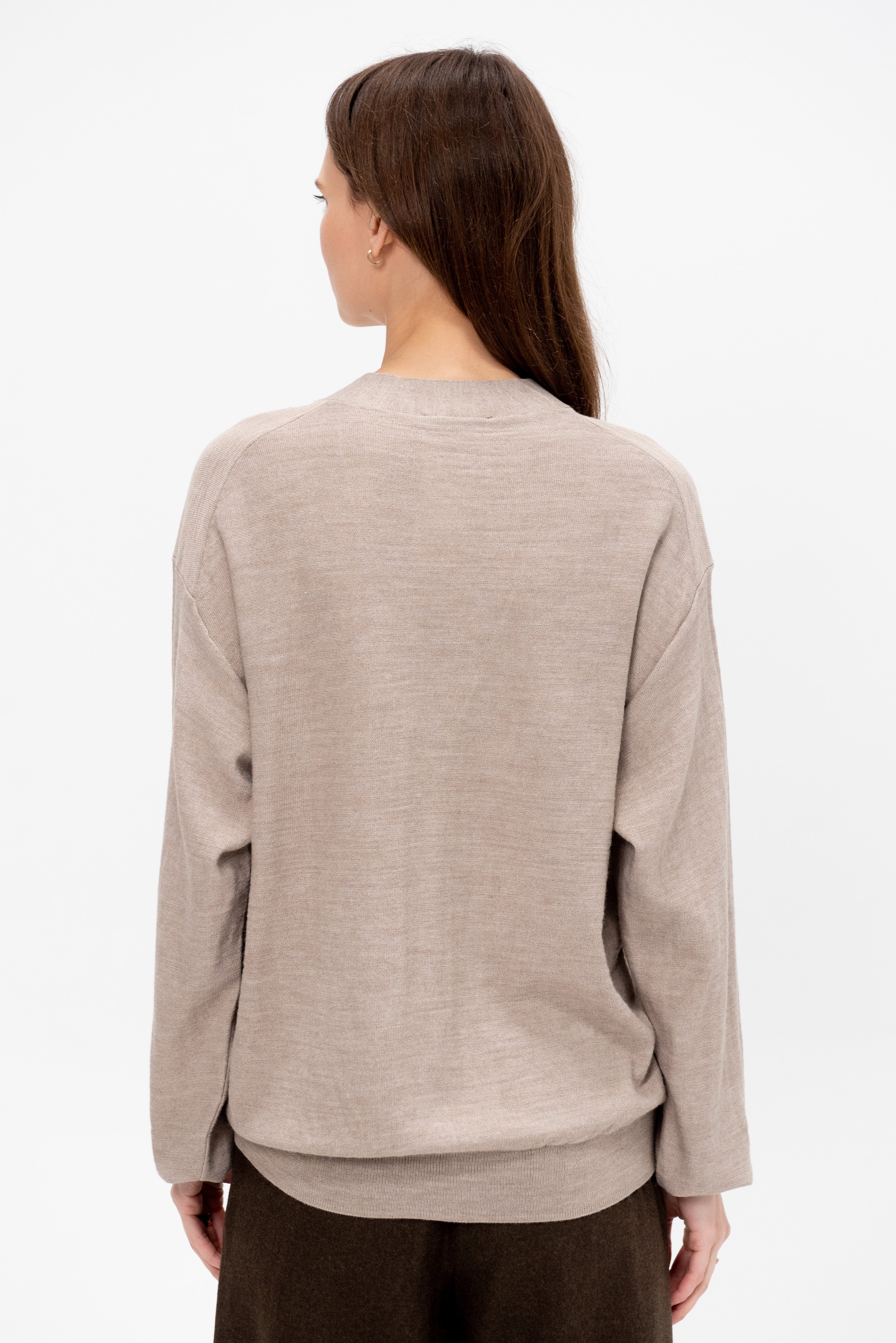 Lemaire Relaxed Twisted Cardigan, Light Taupe – Kick Pleat