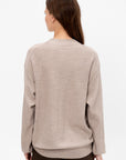 Relaxed Twisted Cardigan, Light Taupe