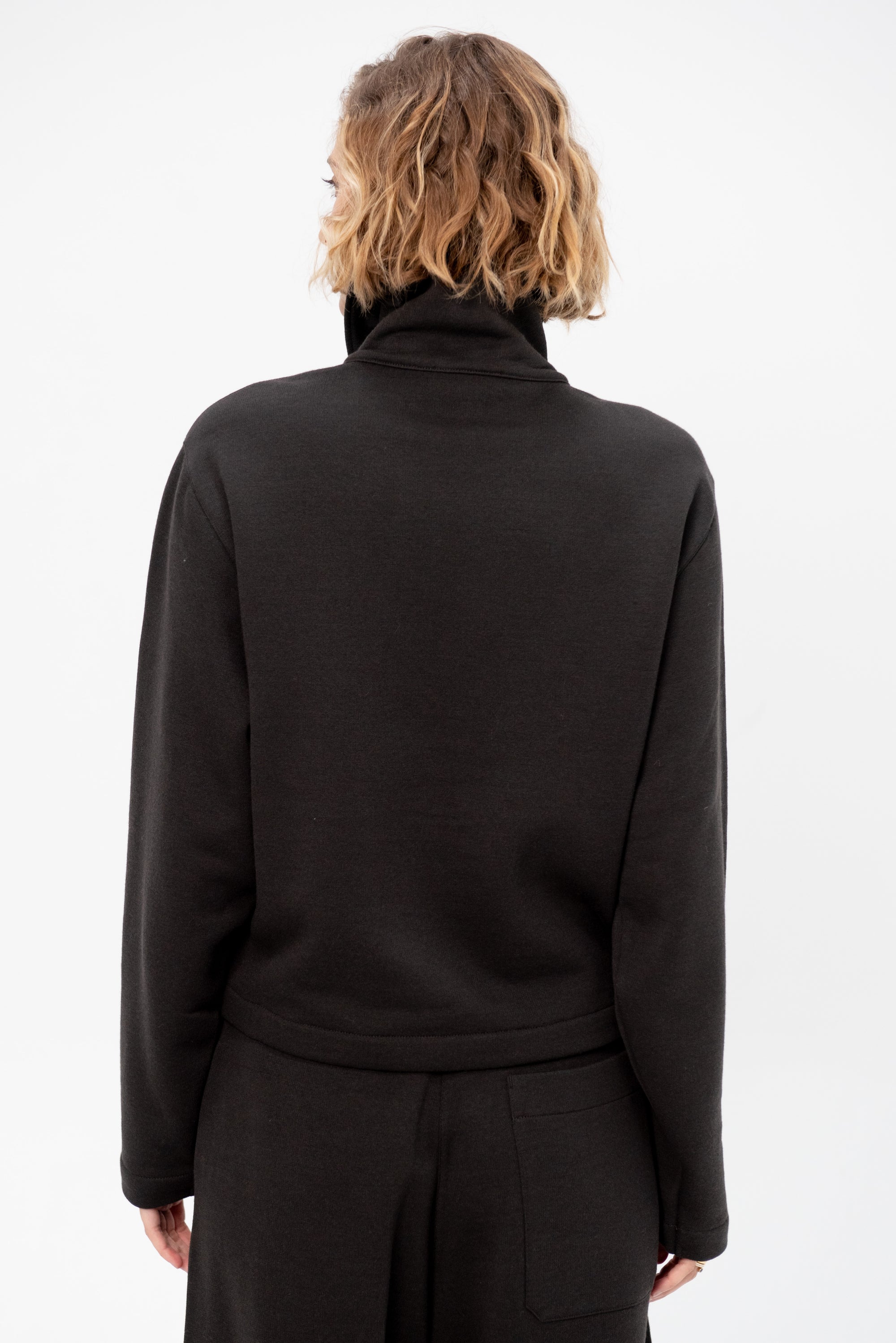 Zipped Sweatshirt, Dark Roast