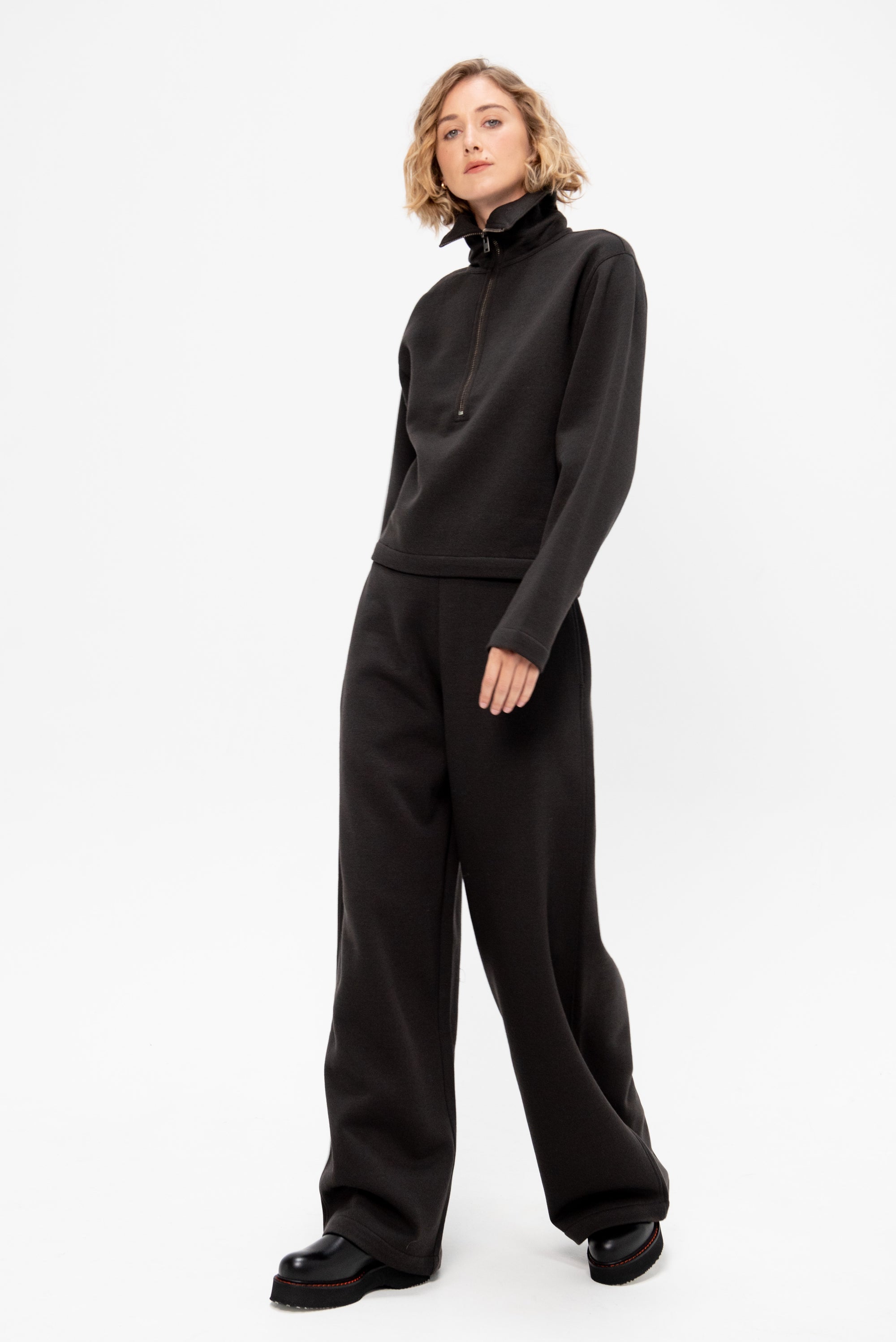 Zipped Sweatshirt, Dark Roast