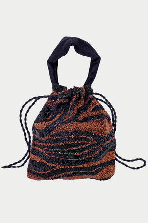 Lizzie Fortunato Jewels - Gala Bag, Black and Brown Zebra