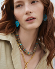 LIZZIE FORTUNATO JEWELS - Sand & Sky Necklace, Tan