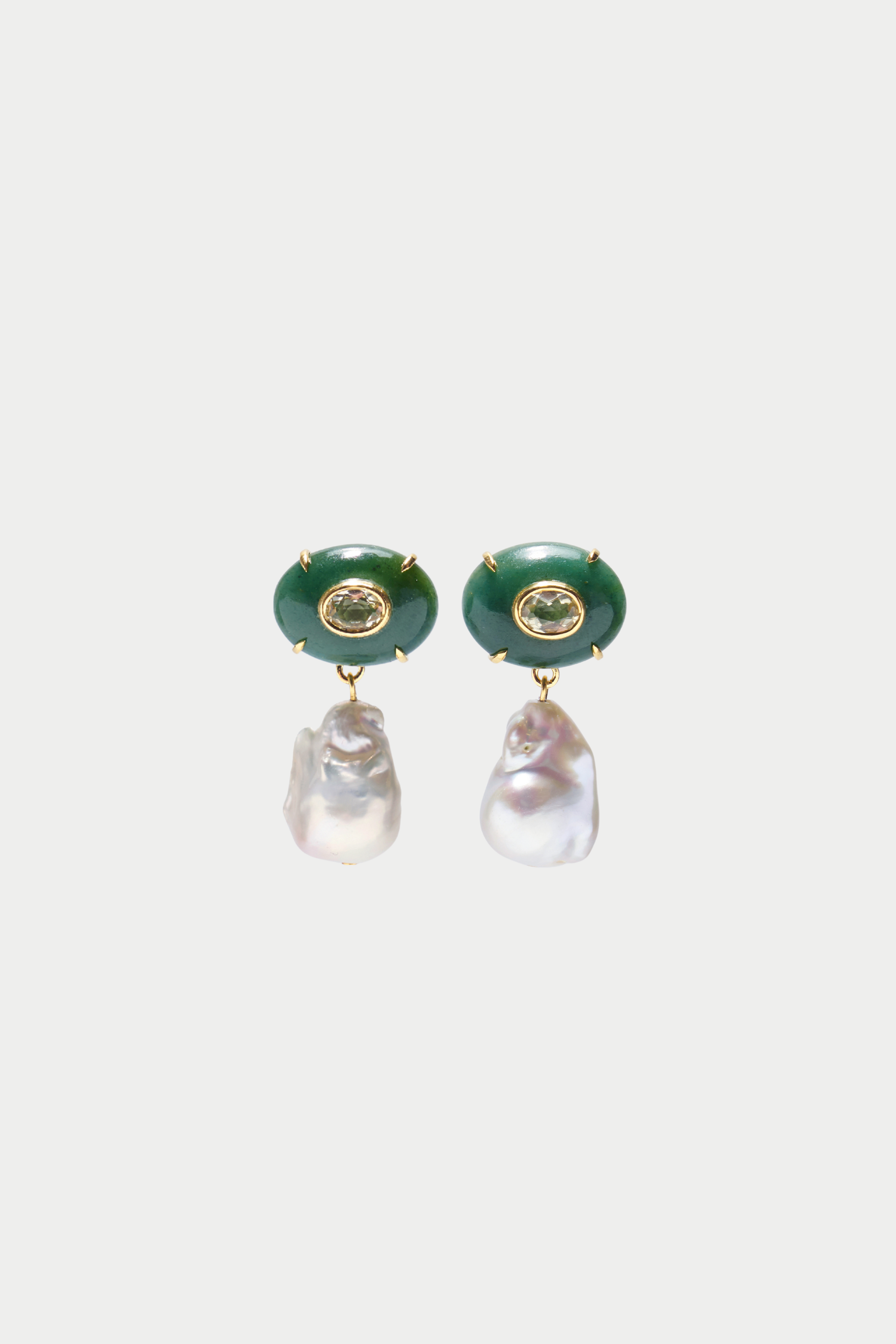 Plaza Pearl Earrings, Jade – Kick Pleat