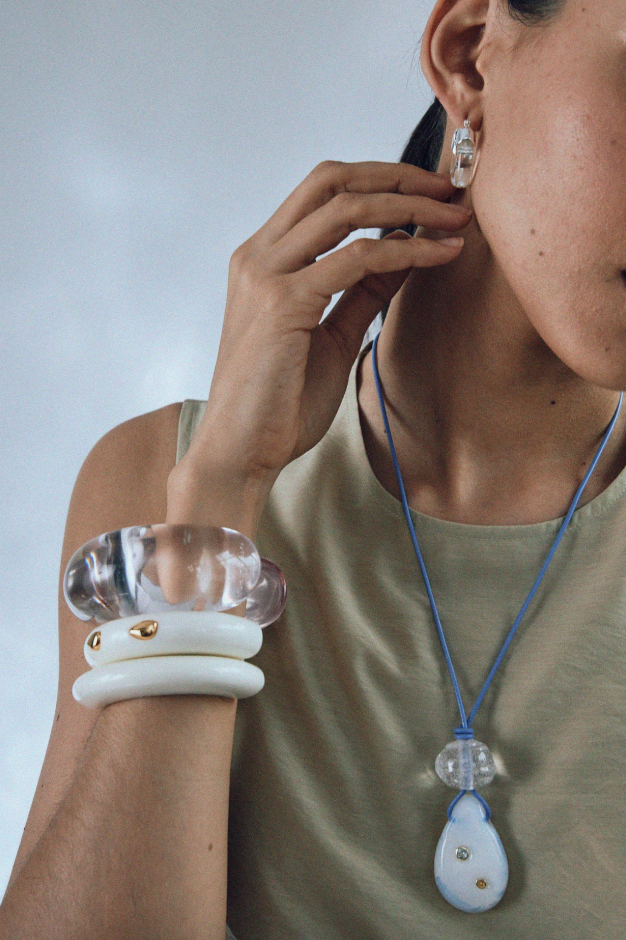 LIZZIE FORTUNATO JEWELS - Ridge Cuff, Alabaster