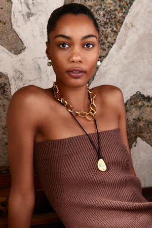 Lizzie Fortunato Jewels - Luna Pendant Necklace, Gold