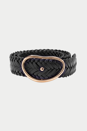 Lizzie Fortunato - Wide Georgia Belt, Black