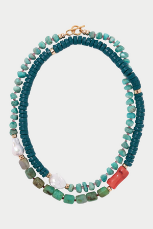 Lizzie Fortunato Jewels - Cabana Necklace, Green Sea