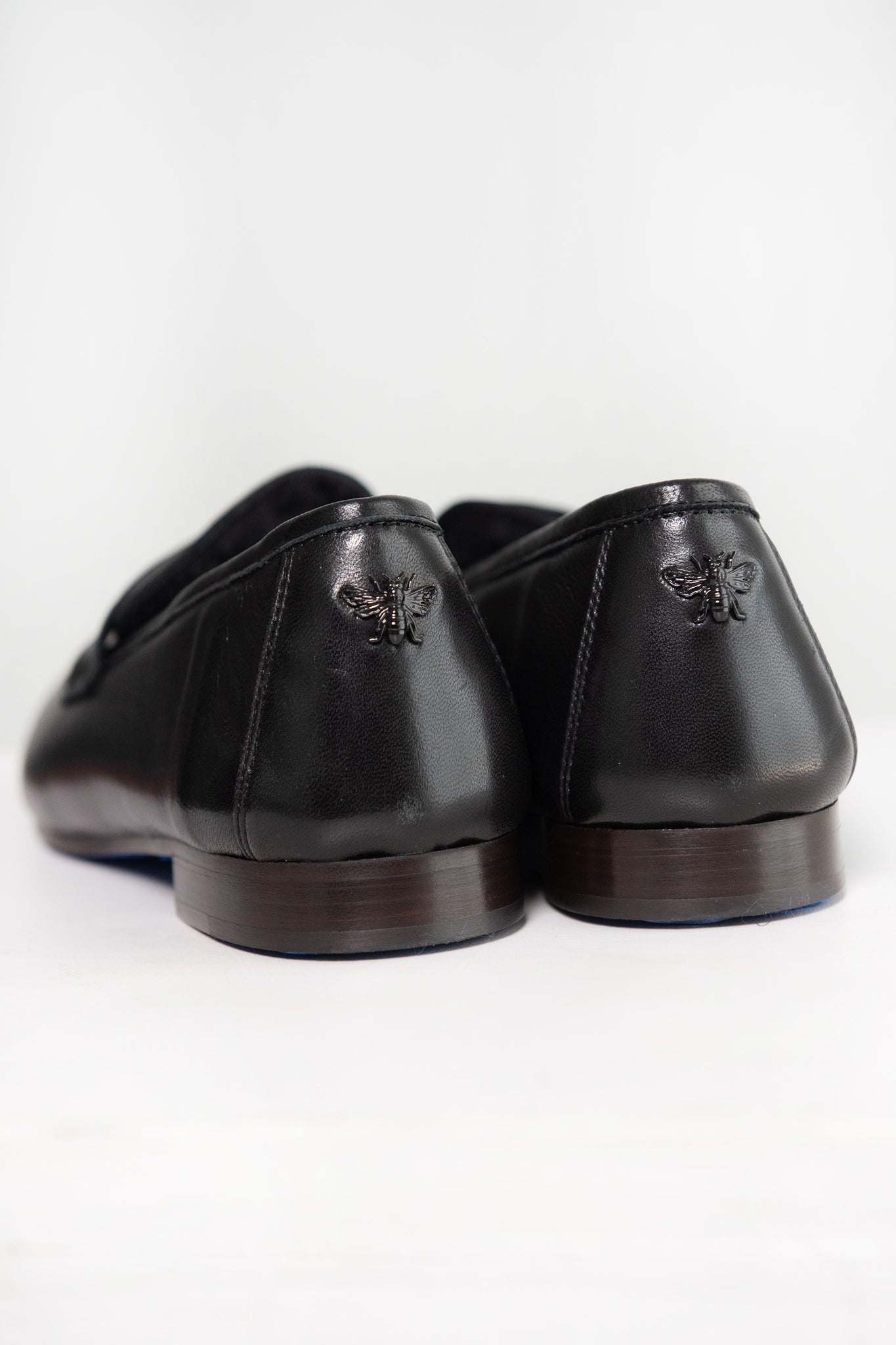 BOUGEOTTE - Leather and Shearling Flaneur, Black