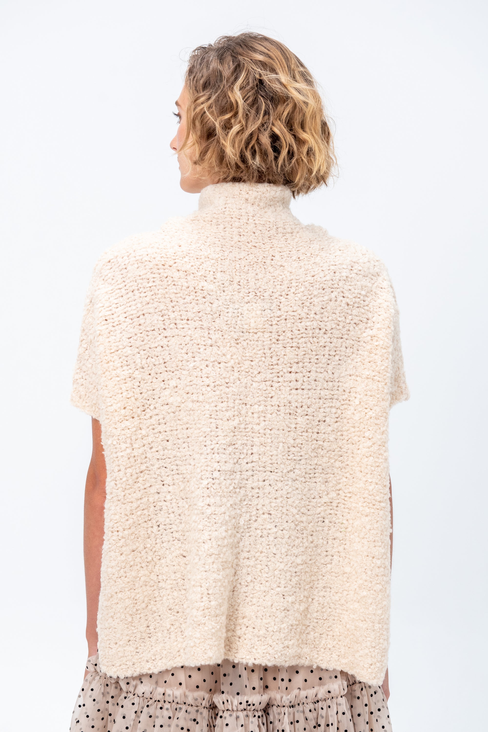 Wool Alpaca Sweater, Almond