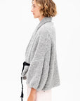 Wool Alpaca Cardigan, Grey