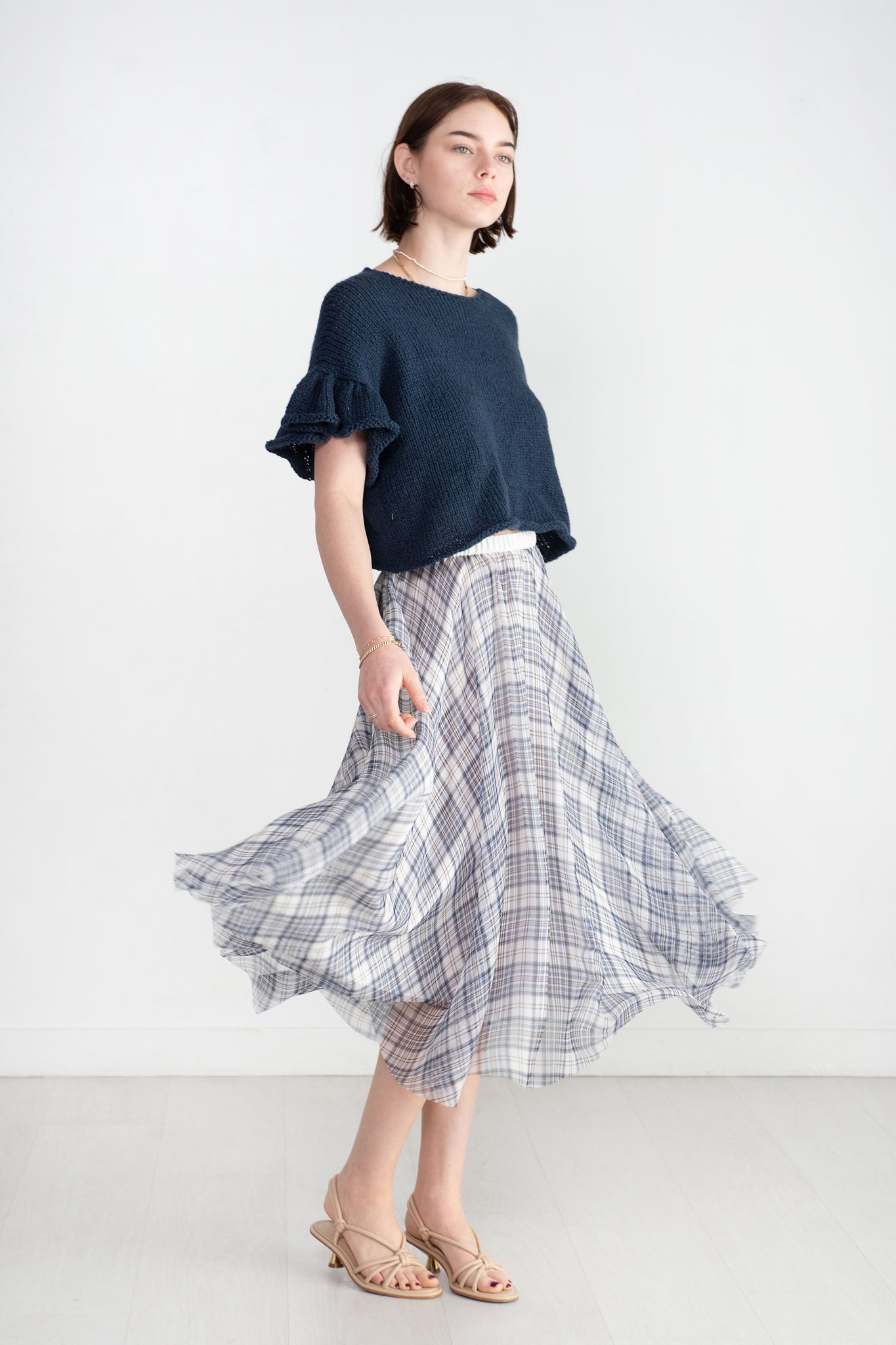Louiza Babouryan - Plaid Skirt, Multi