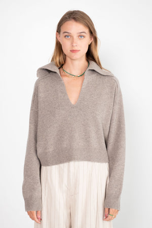 LOULOU STUDIO - Aksi Sweater, Ashes Melange