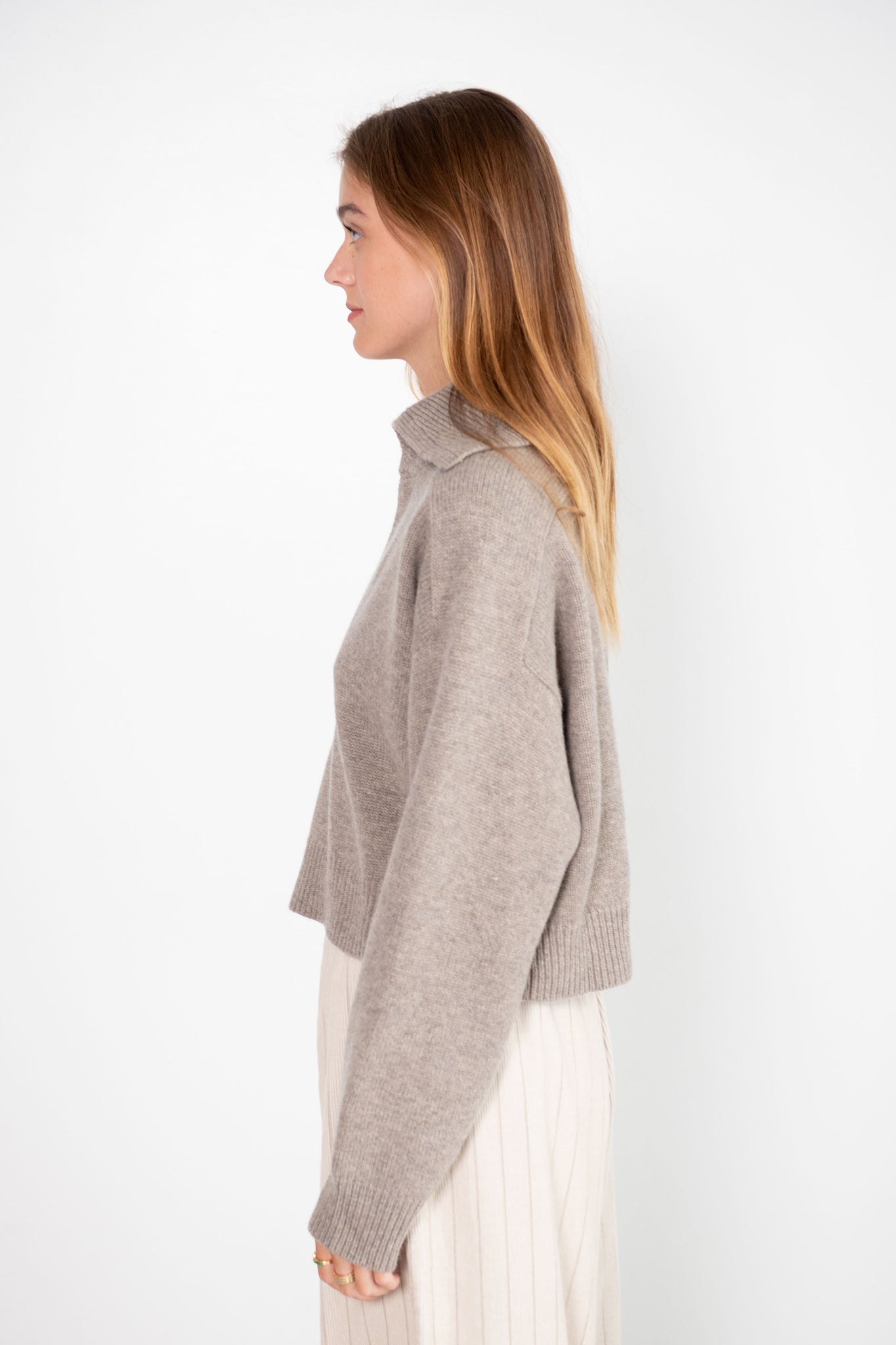 LOULOU STUDIO - Aksi Sweater, Ashes Melange