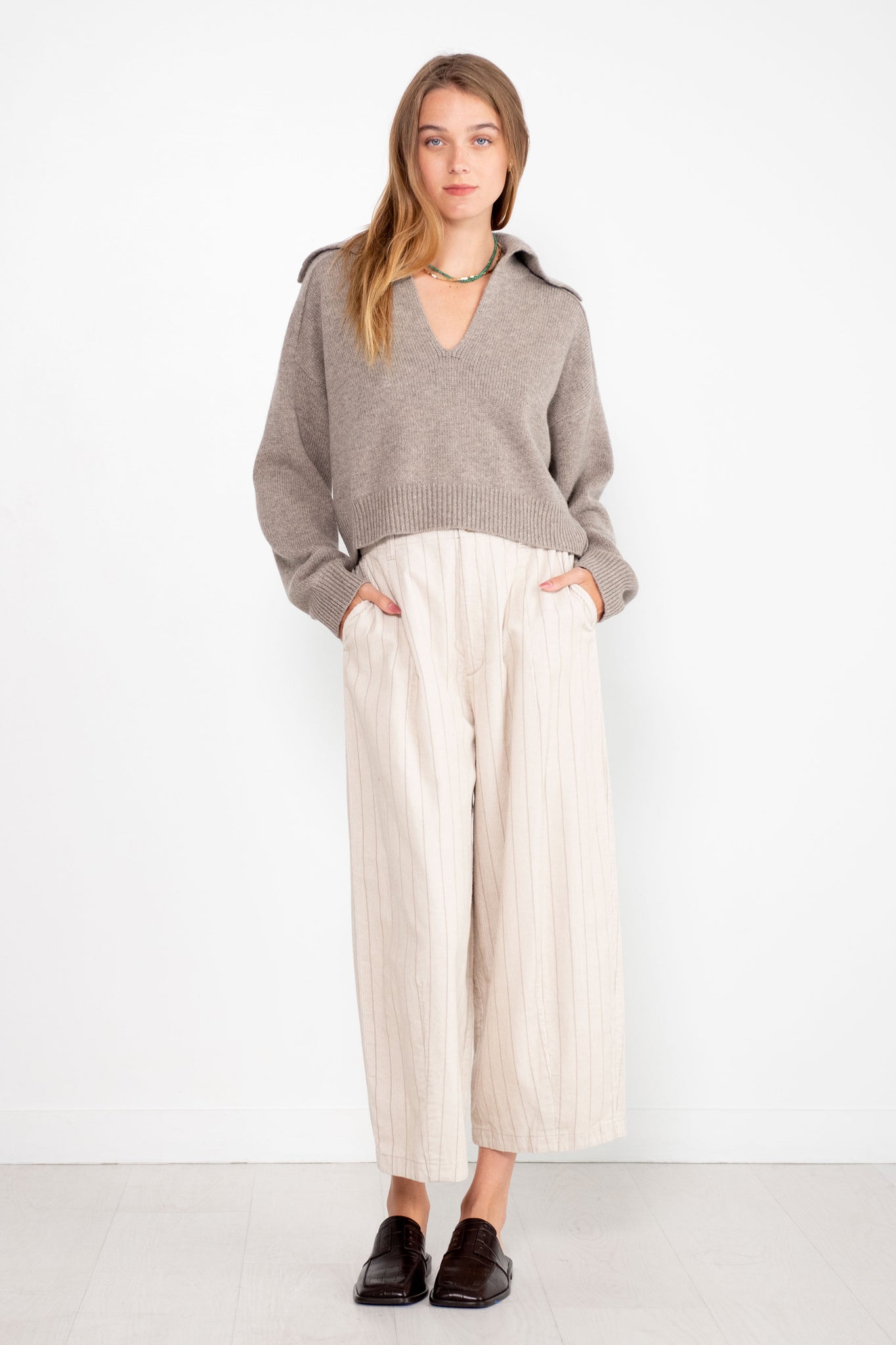 LOULOU STUDIO - Aksi Sweater, Ashes Melange