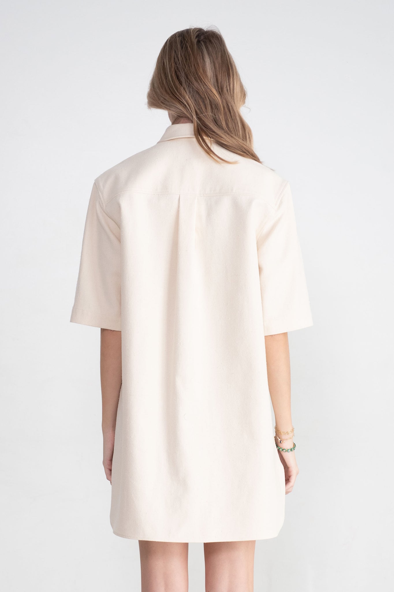 LOULOU STUDIO - Basava Shirt Dress. Rive Ivory